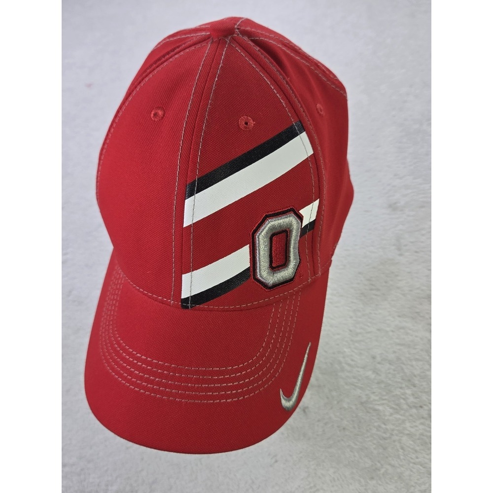 Nike Ohio State Buckeyes Legacy91 Dri-FIT Adjustable Hat Red NCAA Block O Cap